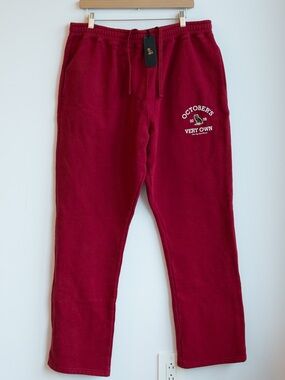 OVO Same City Same Friends Open Hem Sweatpants XL NWT